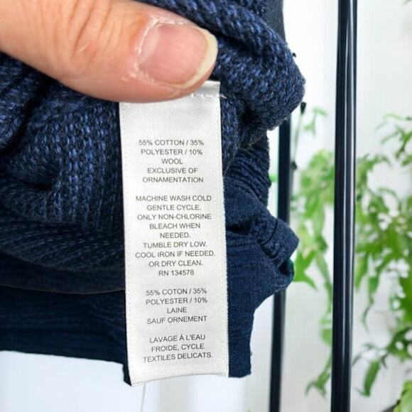 Vineyard Vines Men’s L Blue Cotton Knit 1/2 Zip Long Sleeve Casual Sweater - Picture 6 of 6